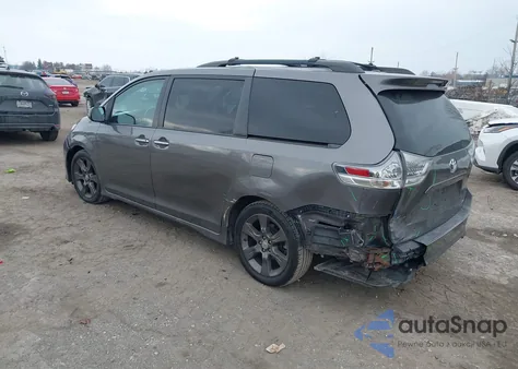 2015 Toyota Sienna Se 8 Passenger из США, поврежденный, VIN 5TDXK3DCXFS646389